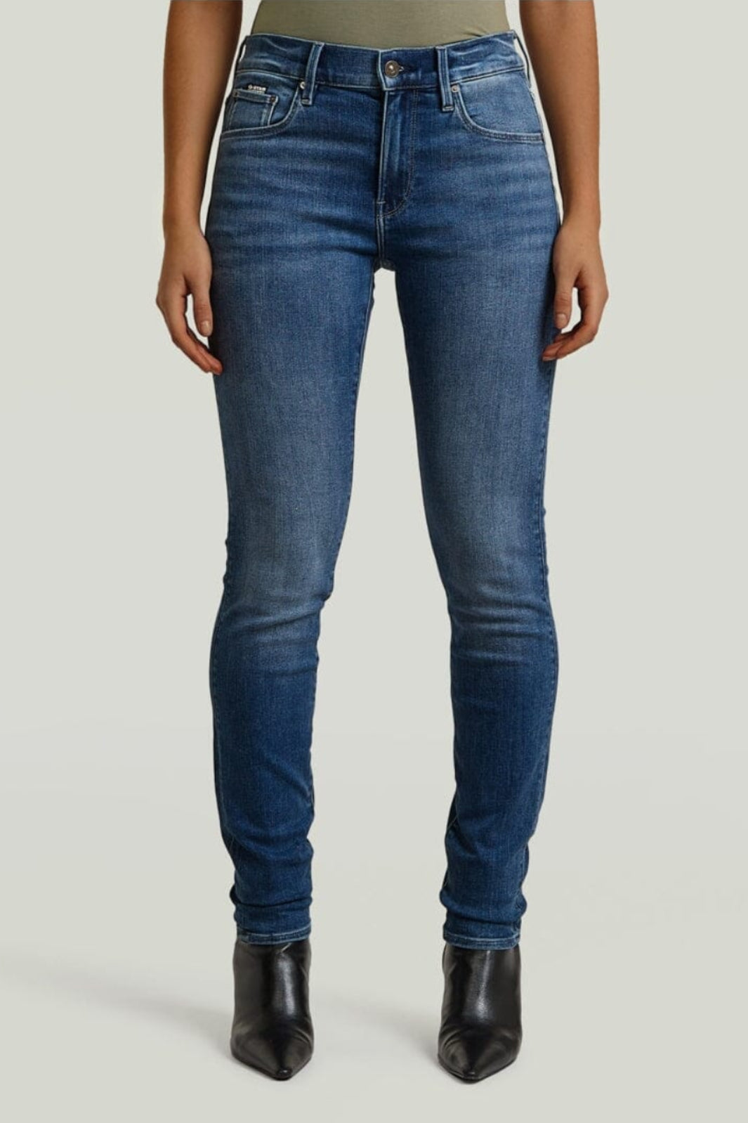 G-Star - 3301 Skinny Wmn D05175-8968-071 - Medium Aged