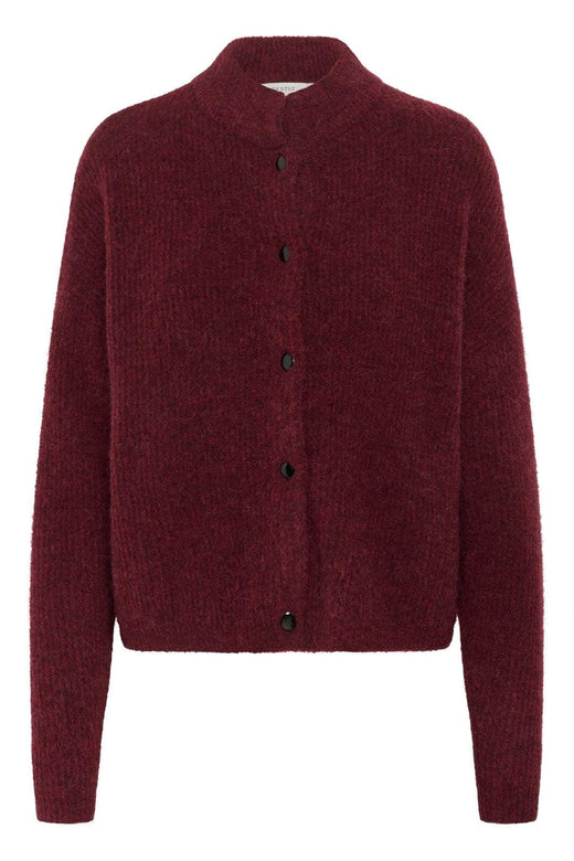 Gestuz - Alphagz Short Cardigan 10906463 - 107340 - Blood Red Mélange Cardigans 
