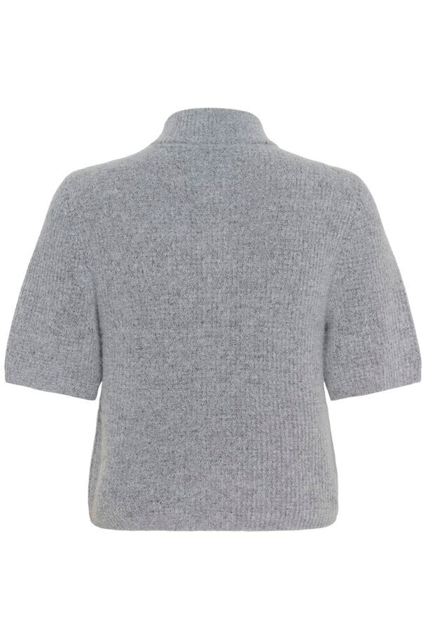 Gestuz - Alphagz Ss Short Cardigan 10909816 - 1442061 - Pearl Blue Melange Cardigans 