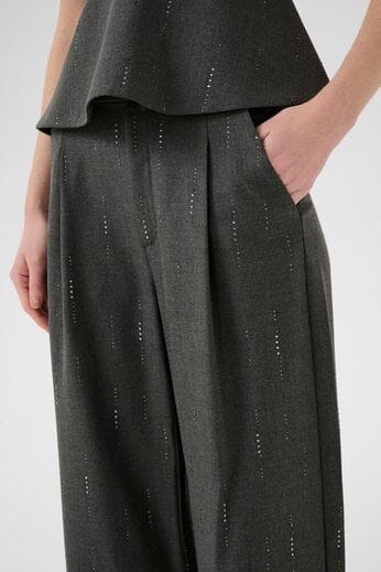 Gestuz - Gzadira Pants 10910708 - 100494 - Dark Grey Melange Bukser 