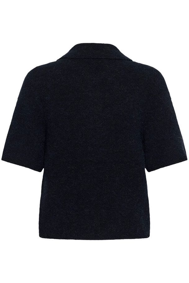 Gestuz - Gzalpha Ss Polo Pullover 10910852 - 108935 - Skycaptain Mélange Strikbluser 