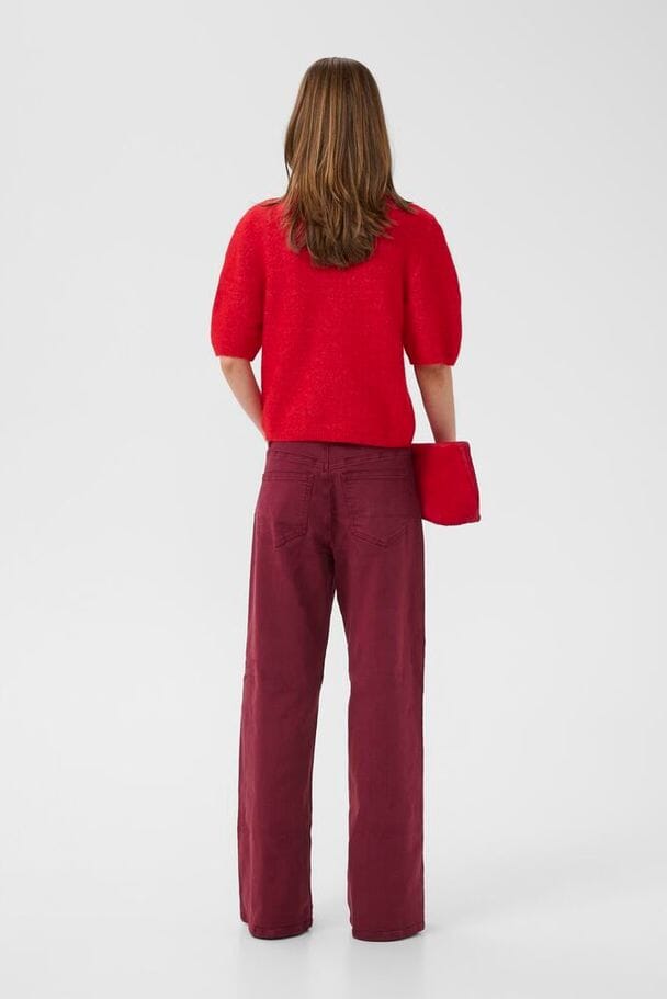 Gestuz - Gzalpha Ss Polo Pullover 10910852 - 109238 - Postbox Mélange Strikbluser 