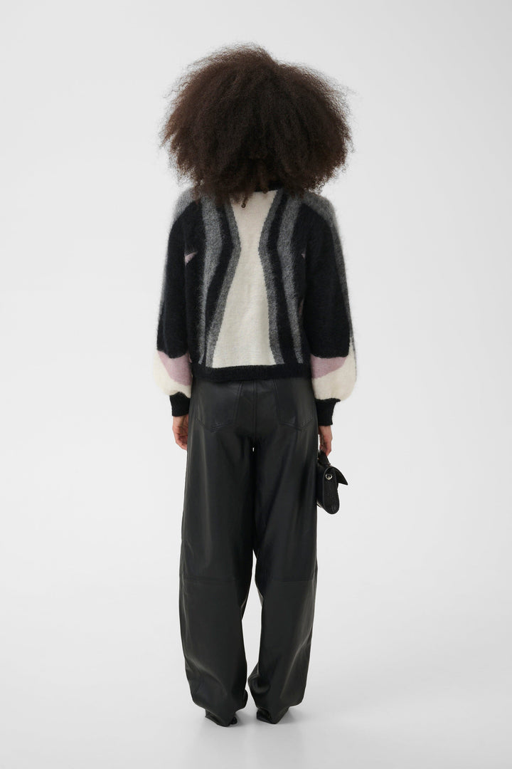 Gestuz - Gzdebbie Multi Cardigan 10911645 - 1000039 - Black/Off White/Grey/Quail Cardigans 