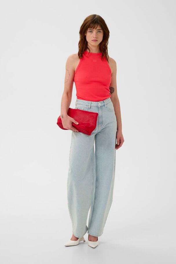 Gestuz - Gzdrew Logo Tank 2.0 10910066 - 181660 - Tomato Toppe 