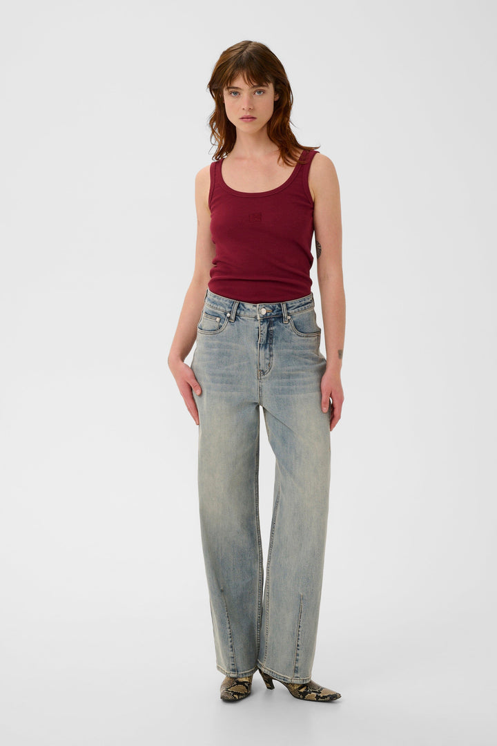 Gestuz - Gzdrew Logo Top 2.0 10910067 - 191724 - Cabernet Toppe 