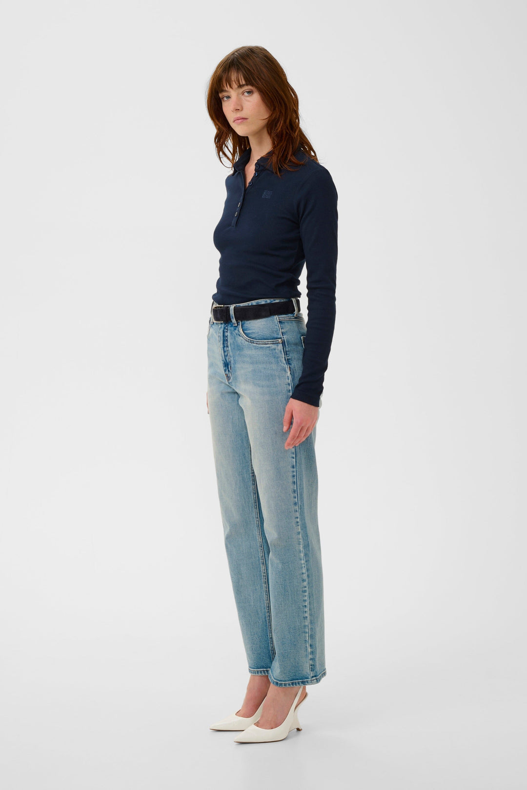 Gestuz - Gzdrew Ls Polo Top 10911272 - 193922 - Sky Captain Toppe 