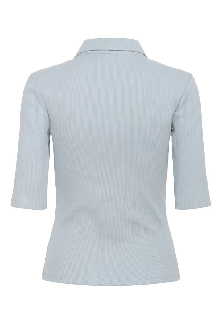 Gestuz - Gzdrew Polo Top 10910593 - 100648 - Grey Blue Toppe 