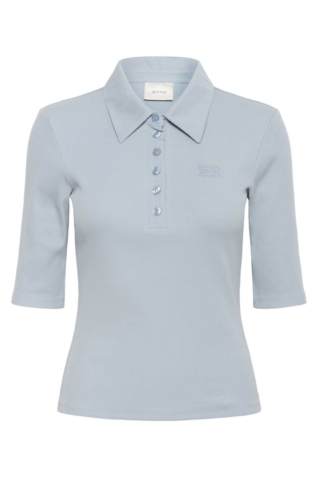 Gestuz - Gzdrew Polo Top 10910593 - 100648 - Grey Blue Toppe 