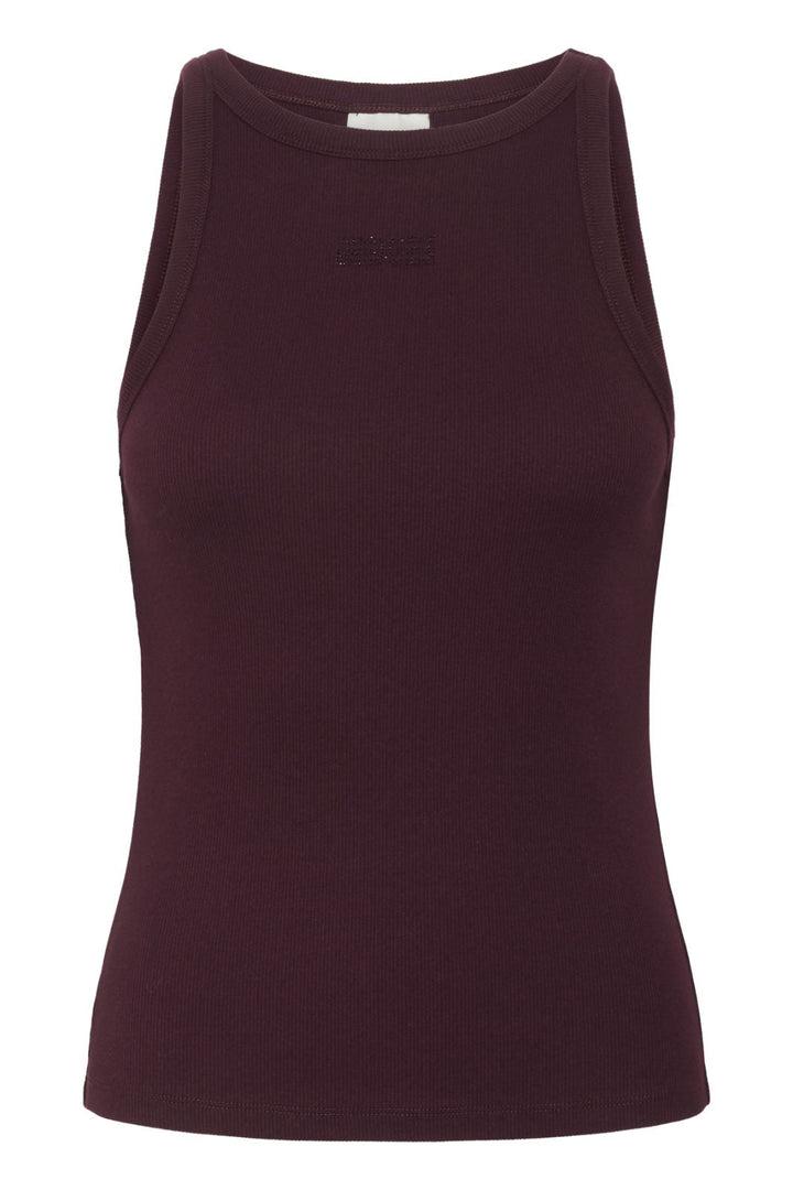 Gestuz - Gzdrew Rhinestone Logo Tank 10910297 - 108291 - Aronia Toppe 