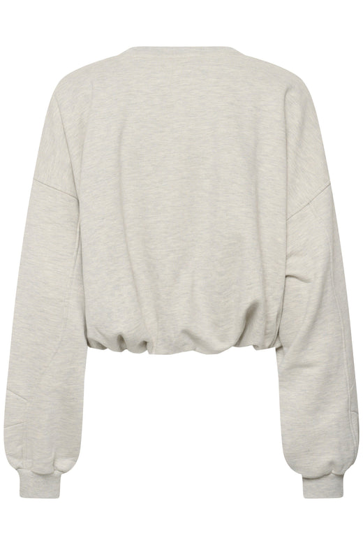 Gestuz - Gzkahla Mel Sweatshirt 10911430 - 108958 - Ultra Light Grey Mélange Sweatshirts 