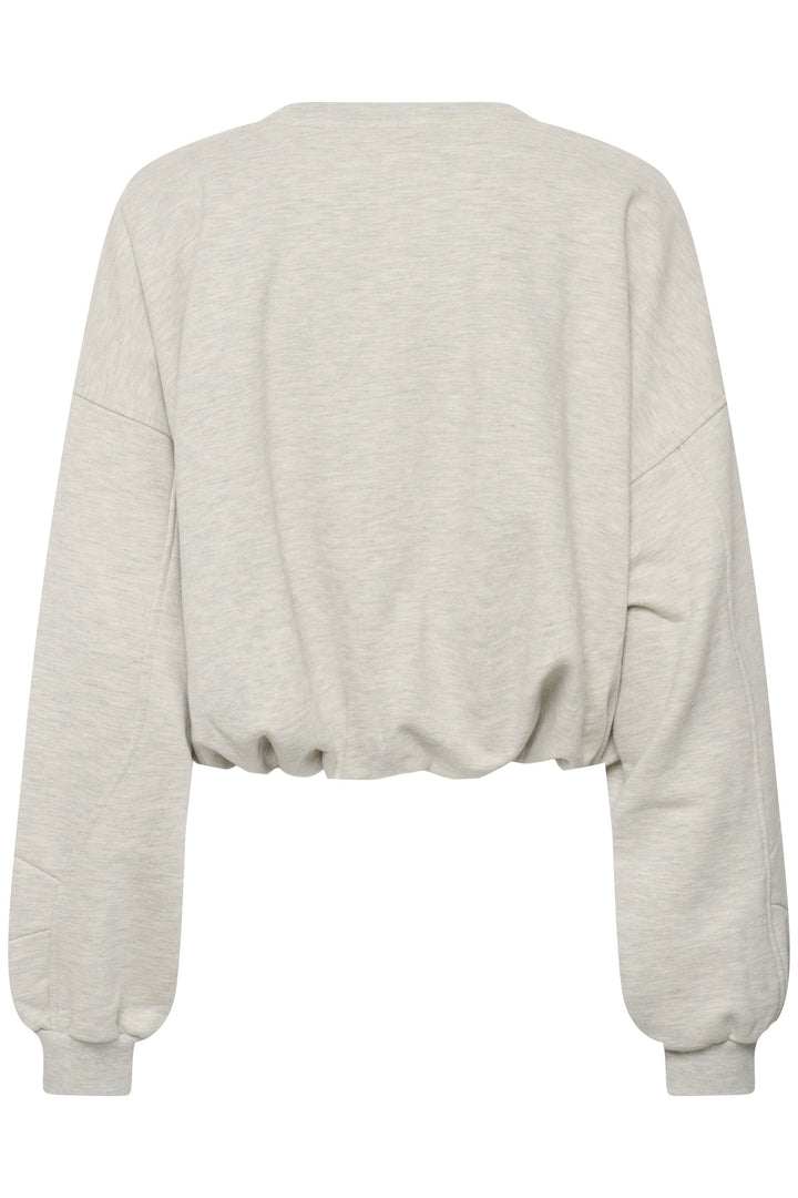 Gestuz - Gzkahla Mel Sweatshirt 10911430 - 108958 - Ultra Light Grey Mélange Sweatshirts 