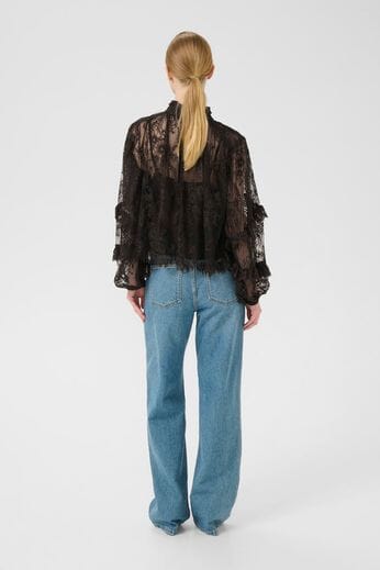 Gestuz - Gzlami Blouse 10910810 - 191018 - Ganache Bluser 