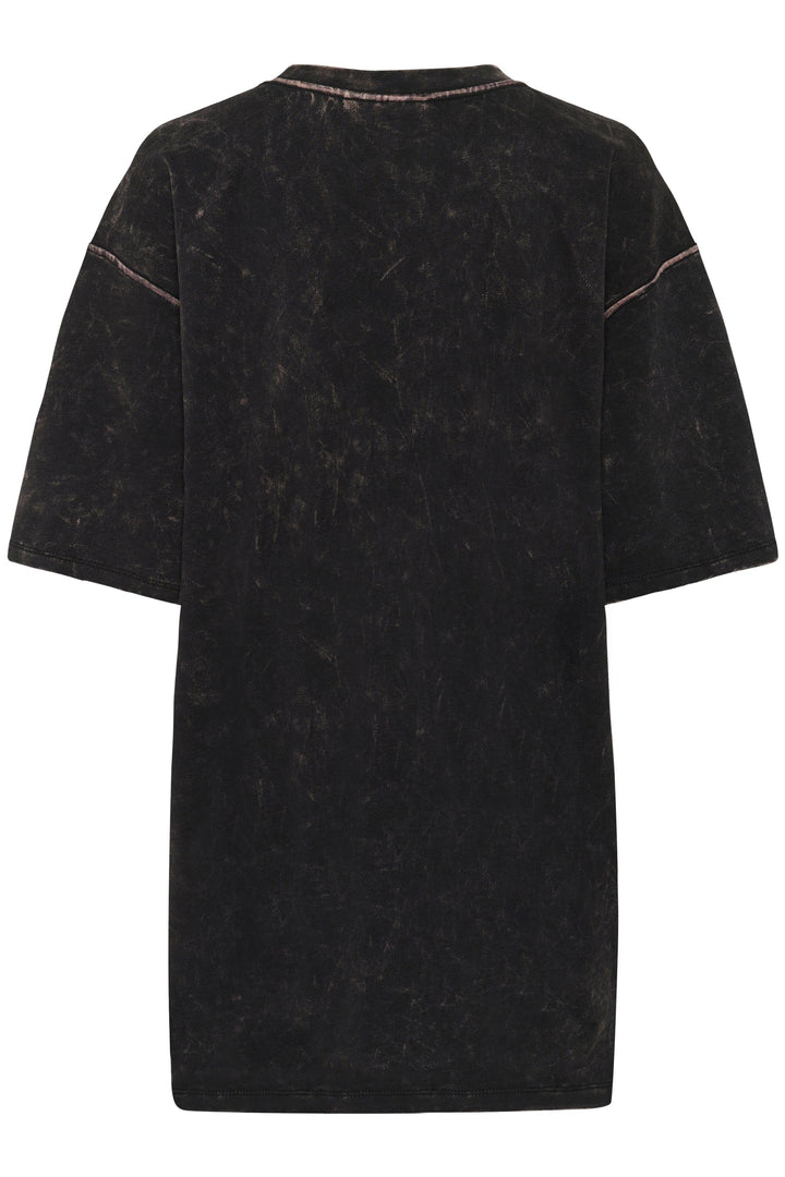 Gestuz - Gzneia Oz Tee 10910657 - 108377 - Black Brown Washed T-shirts 