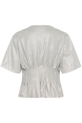 Gestuz - Gzpamila Tee 10910766 - 108672 - Lgm / Silver Glitte Foil T-shirts 