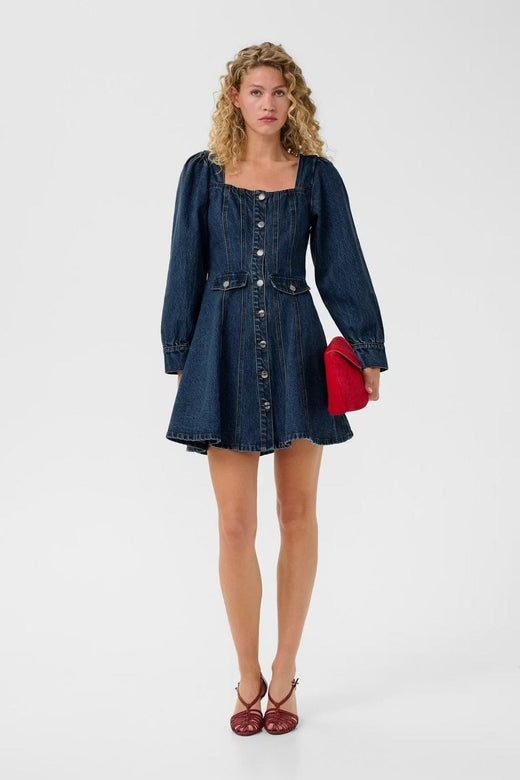 Gestuz - Gzsamia Dress 10911019 - 109201 - Indigoblue Kjoler 