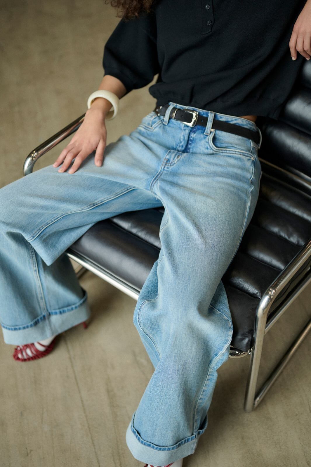 Gestuz - Gzsara Wide Jeans 10910809 - 104590 - Washed Blue Jeans 