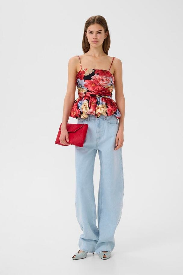 Gestuz - Gzsigrida P Silk Top 10911035 - 109158 - Dessert Flower Multi Toppe 