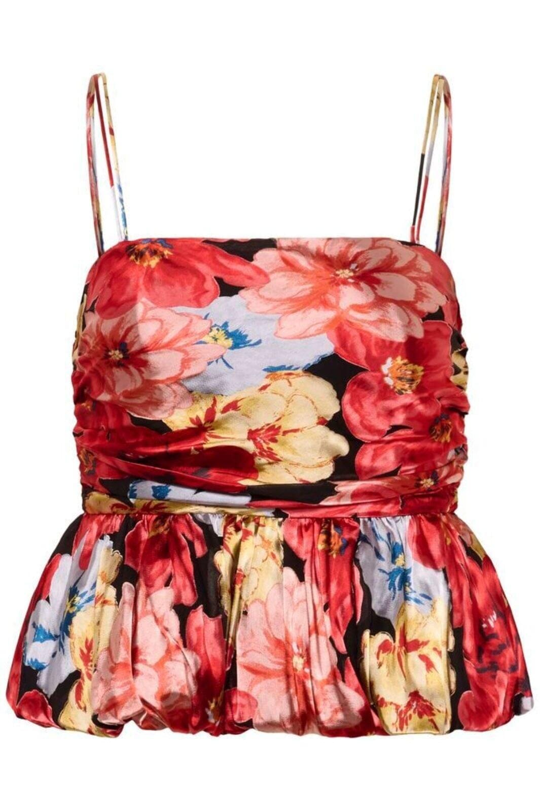 Gestuz - Gzsigrida P Silk Top 10911035 - 109158 - Dessert Flower Multi Toppe 