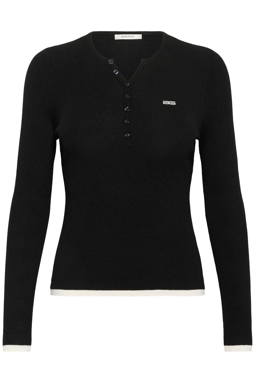 Gestuz - Gztrisha Pullover 10910848 - 100017 - Black Strikbluser 