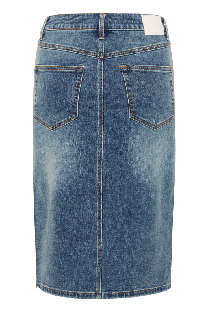 Gestuz - Gzviva Pencil Skirt 10910730 - 108303 - Vintage Blue Denim Nederdele 