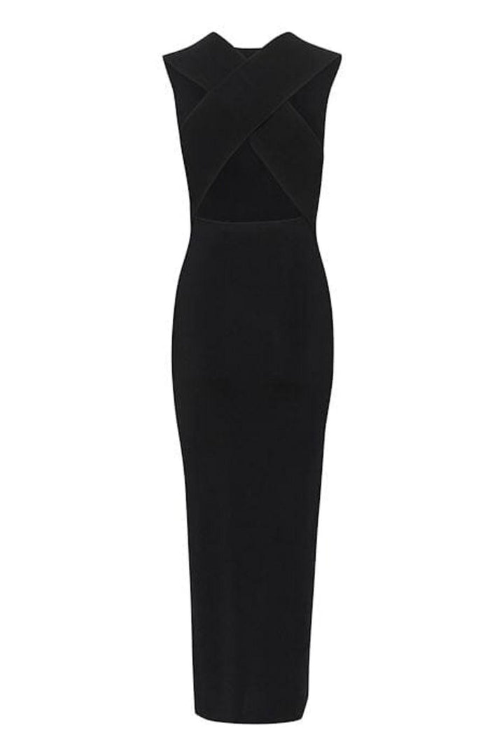 Forudbestilling - Gestuz - MarielGZ long dress - Black Kjoler 