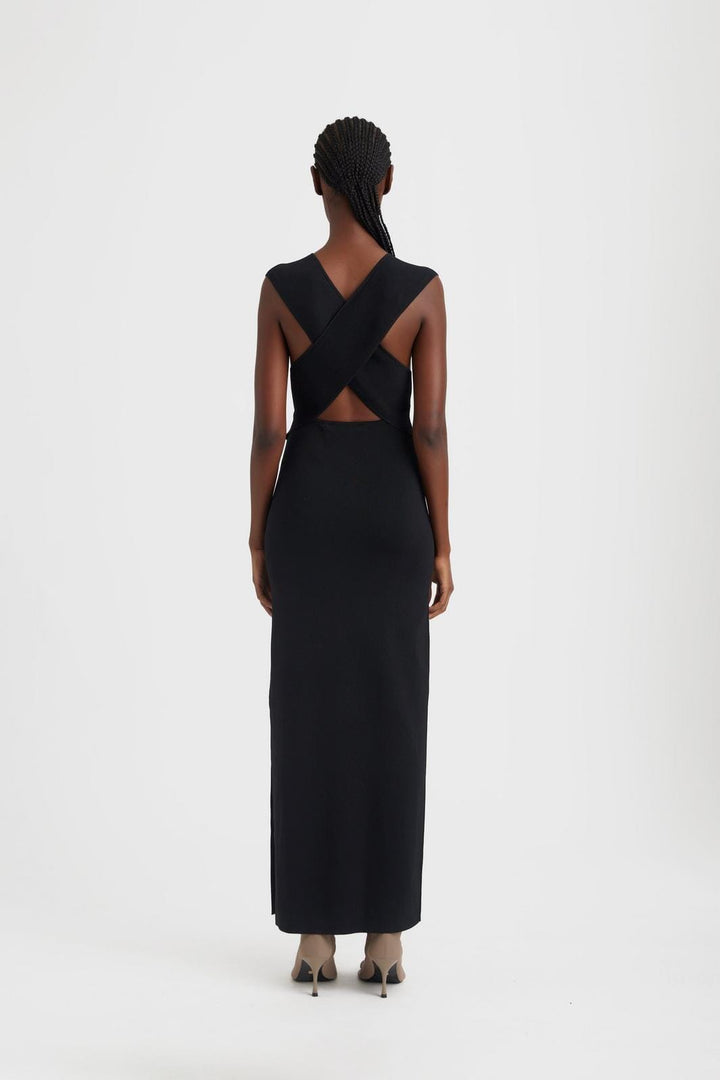Forudbestilling - Gestuz - MarielGZ long dress - Black Kjoler 