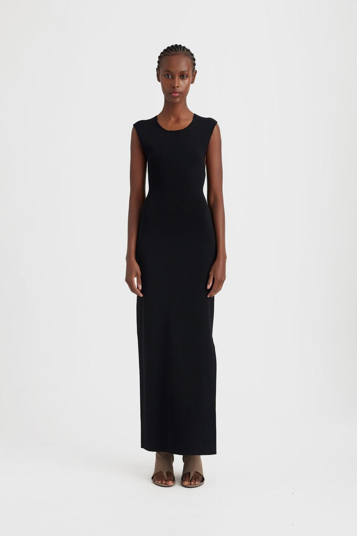 Forudbestilling - Gestuz - MarielGZ long dress - Black Kjoler 