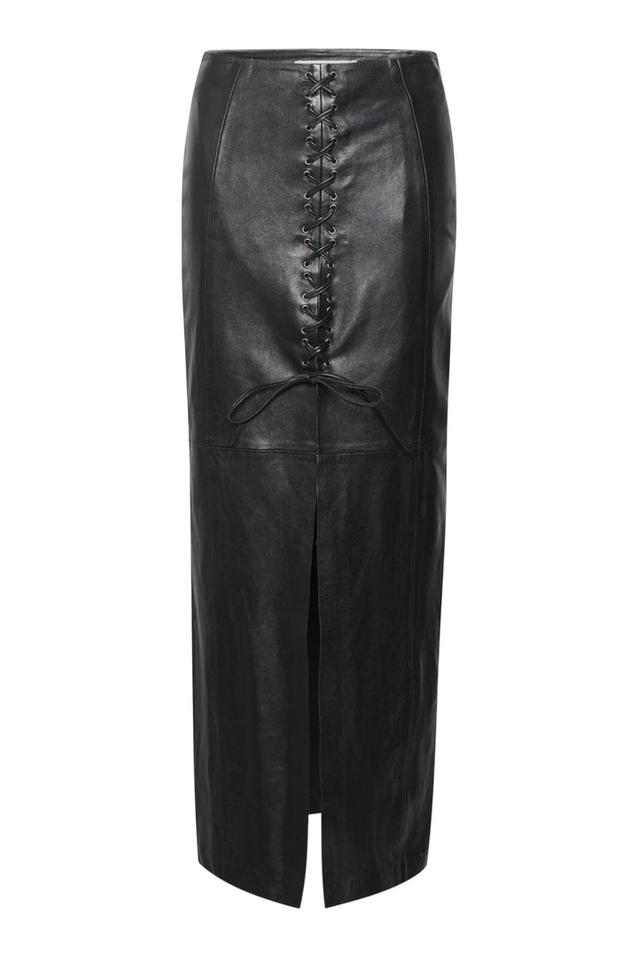 Gestuz - RodaniGZ HW long skirt - Black Nederdele 