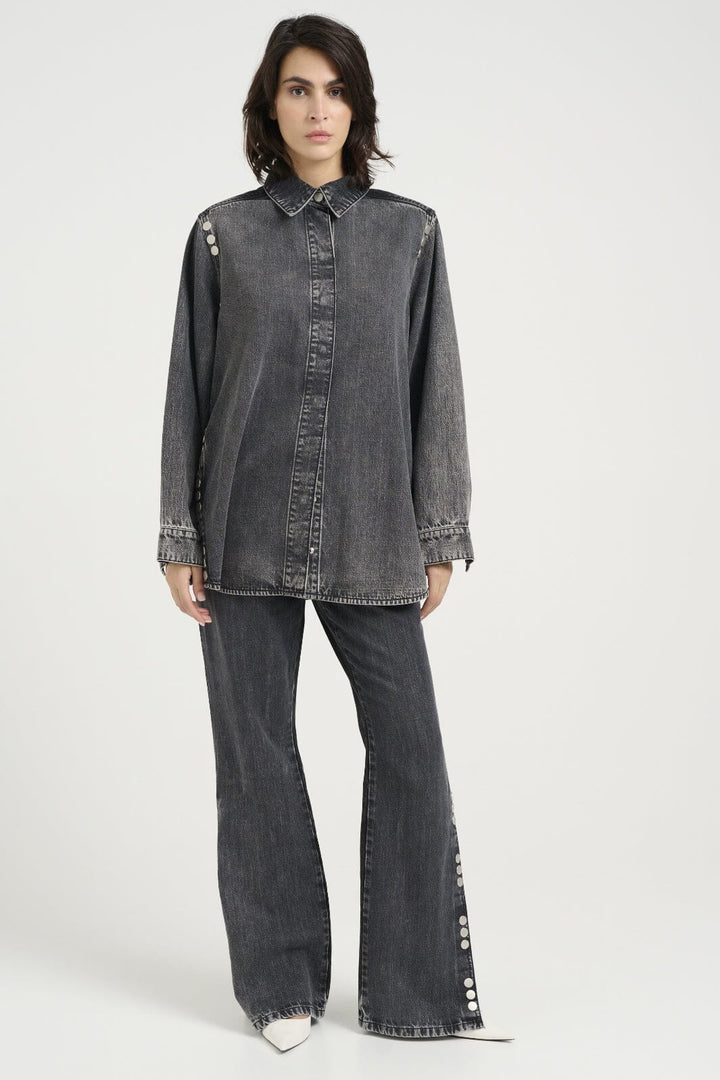 Gestuz - Zuvagz Shirt 10909768 - 104987 - Dark Grey Washed
