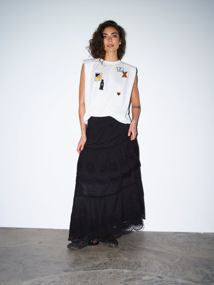 Gossia - Amaliago Li Tee G3042 - Off-White Toppe 