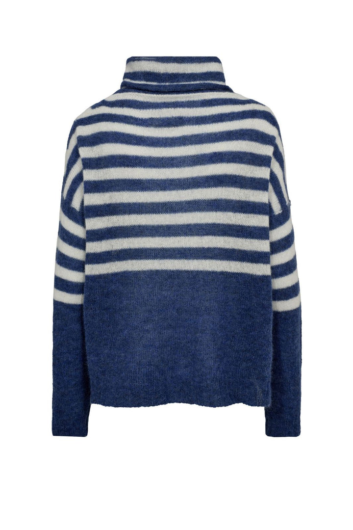 Gossia - Ambrosiago Sweater G1816 - Blue / Off-White Strikbluser 