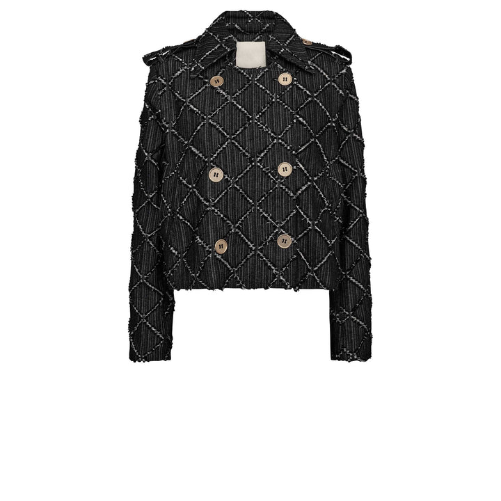 Gossia - Angeliego Jacket G2717 - Black/Offwhite Jakker 