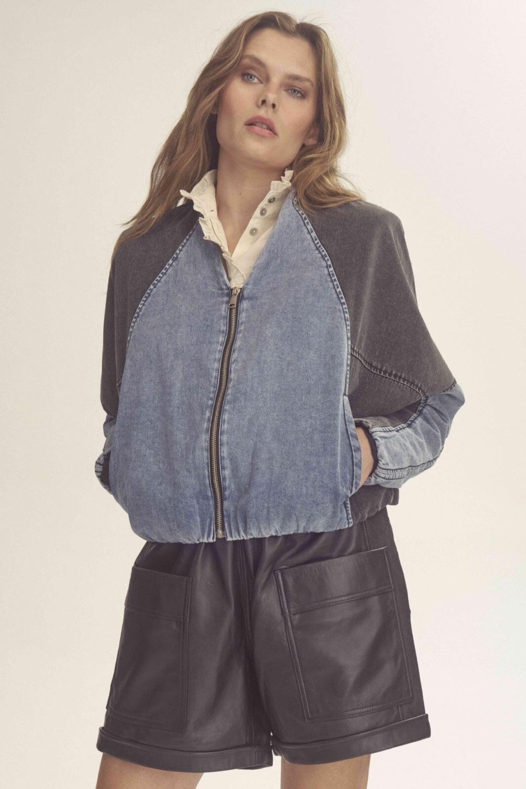 Gossia - Anikigo Jacket G2716 - Black/Denim Mix Jakker 