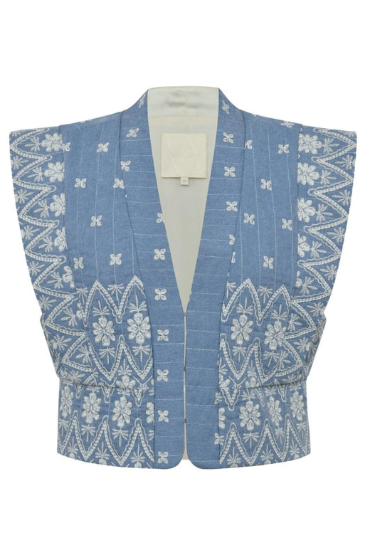 Gossia - Aninago Ji Vest G2876 - Chambrey Blue Veste 