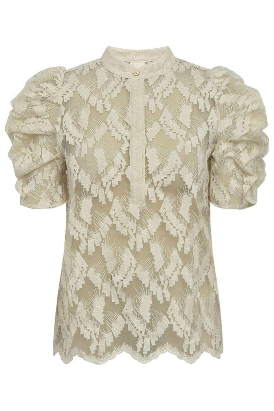 Gossia - Anngo Sofie Blouse G2653 - Creme Bluser 