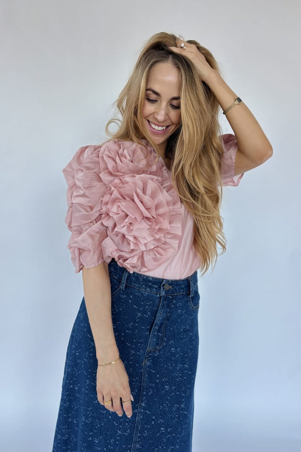 Gossia - Annsofigo Blouse G1805 - Dusty Rose Bluser 