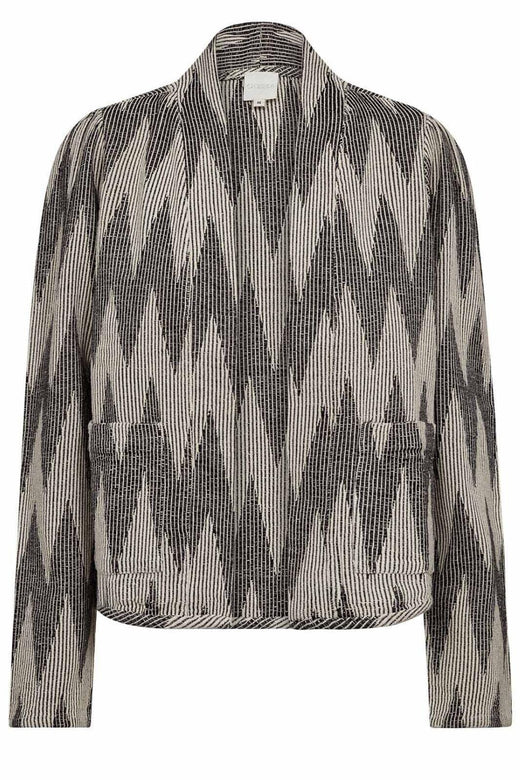 Gossia - Augustego Jacket G2371 - Grey Jacquard Jakker 