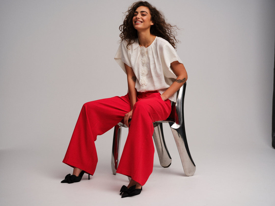 Gossia - Bellamygo Blouse G2961 - Creme Bluser 