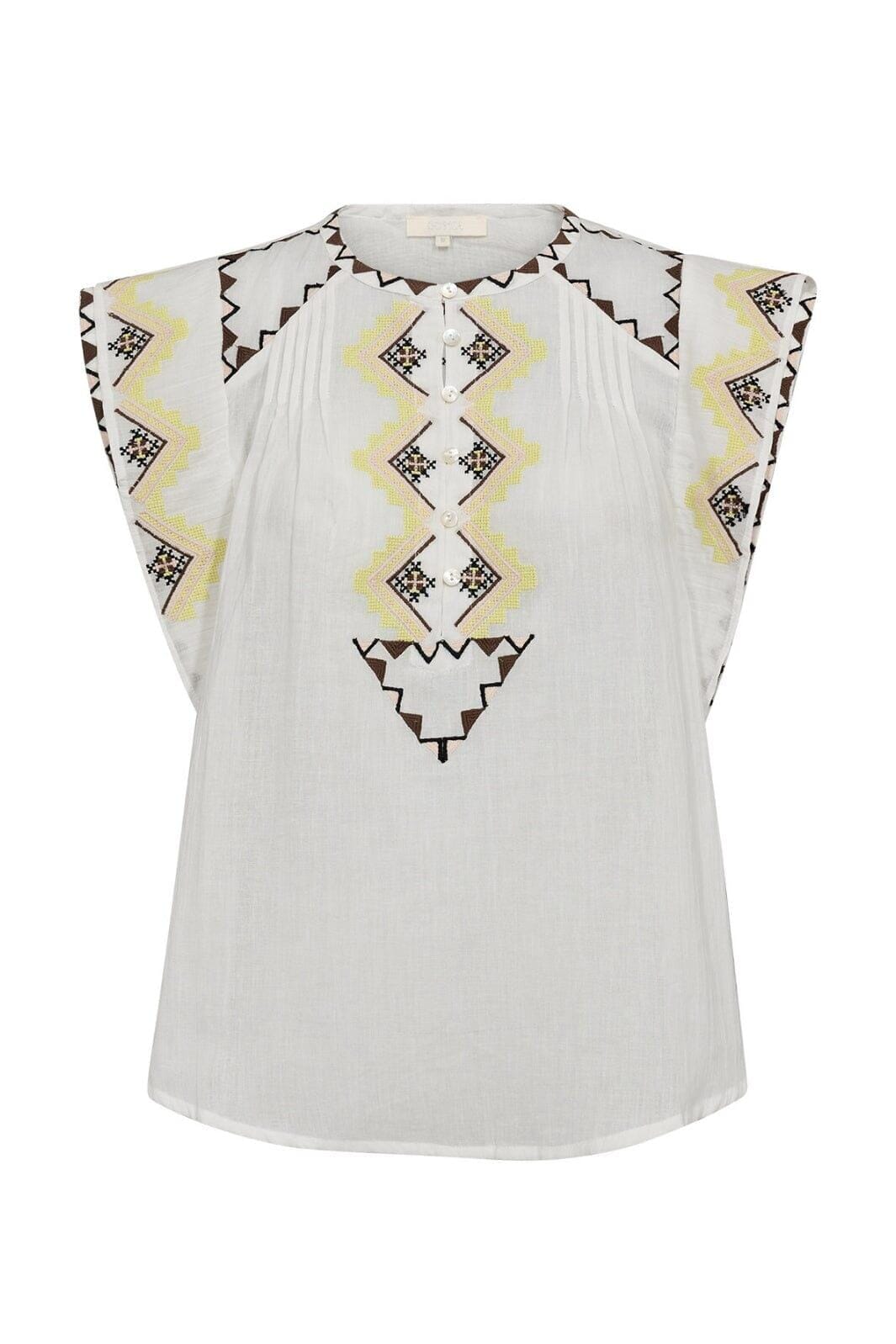 Gossia - Livgo Blouse G2779 - Off-White Bluser 