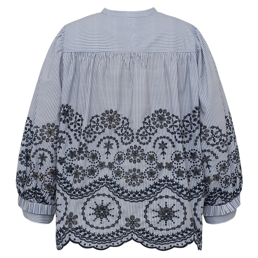 Gossia - Meego Cao Blouse G2848 - Blue Stripes Bluser 