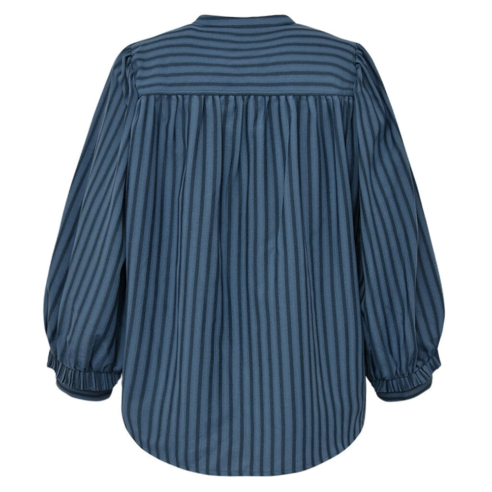 Gossia - Meego Vibs Blouse G2854 - Blue Stripes Bluser 