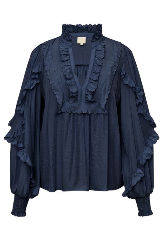 Gossia - Nanago Blouse G2618 - Dark Navy Bluser 