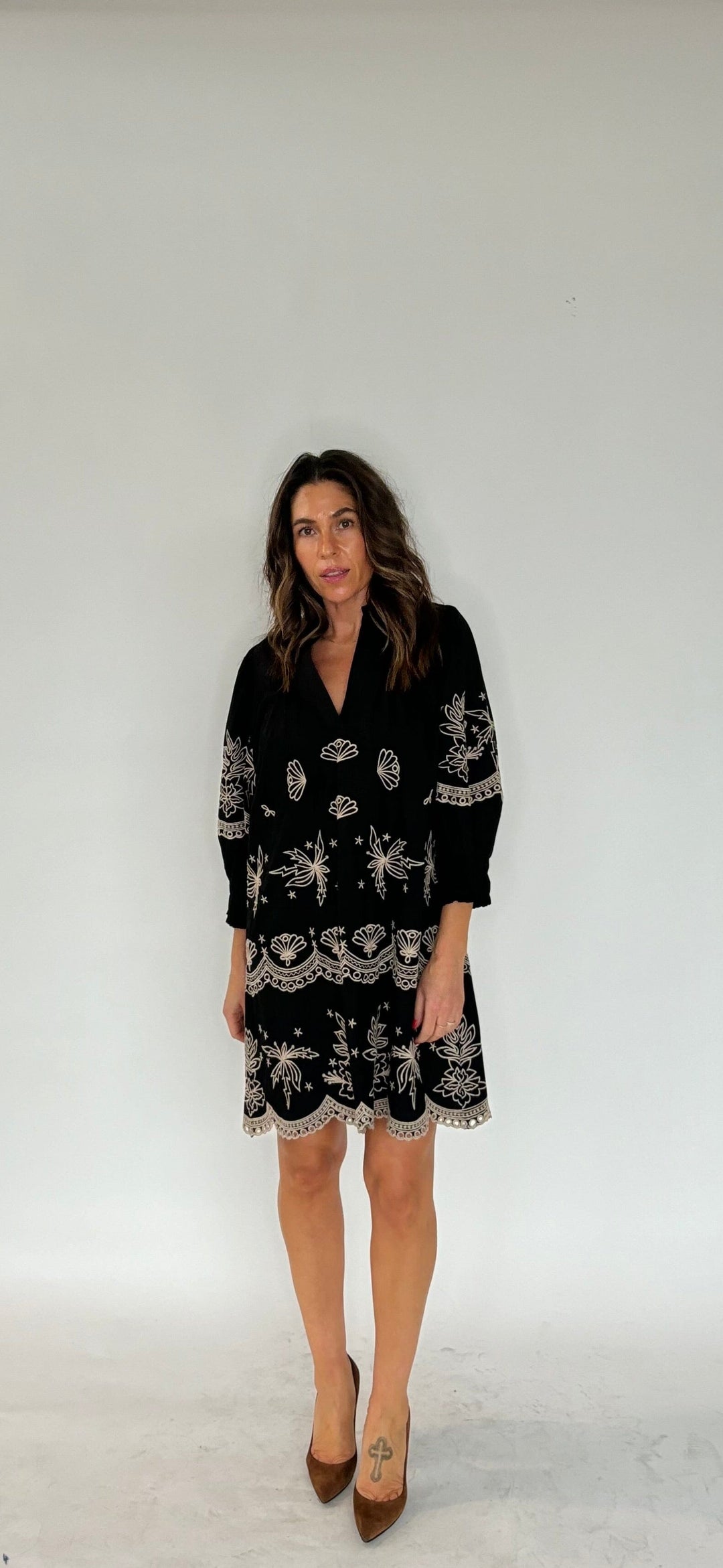 Gossia - Sofjago Blouse G2458 - Black/Sand Bluser 