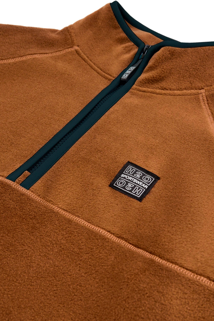 H2O - Sejerø Fleece Half Zip - Bison Brown Fleece jakker 