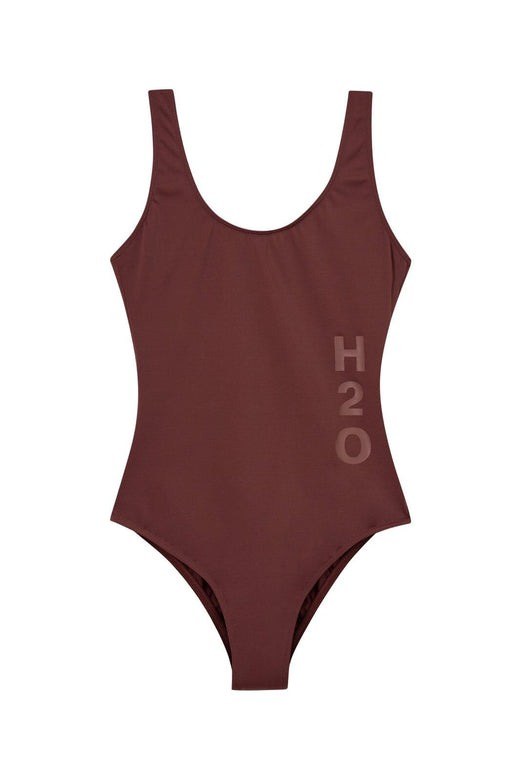 H2O - Tornø Logo Swimsuit 100956 - 3551 - Bark Badedragter 
