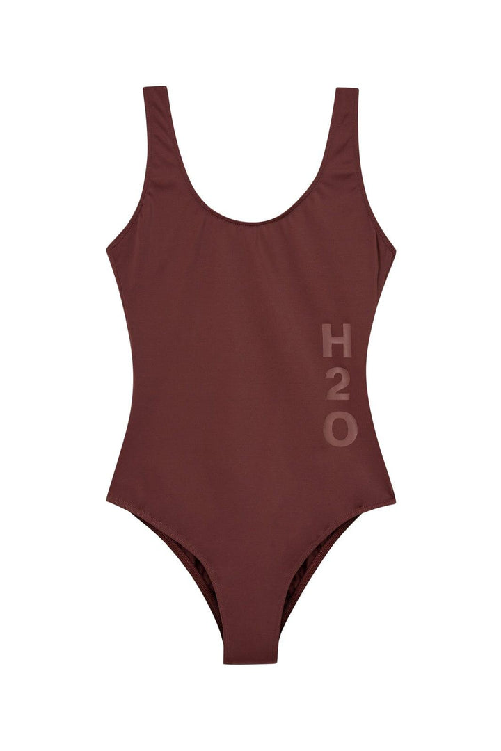 H2O - Tornø Logo Swimsuit 100956 - 3551 - Bark Badedragter 