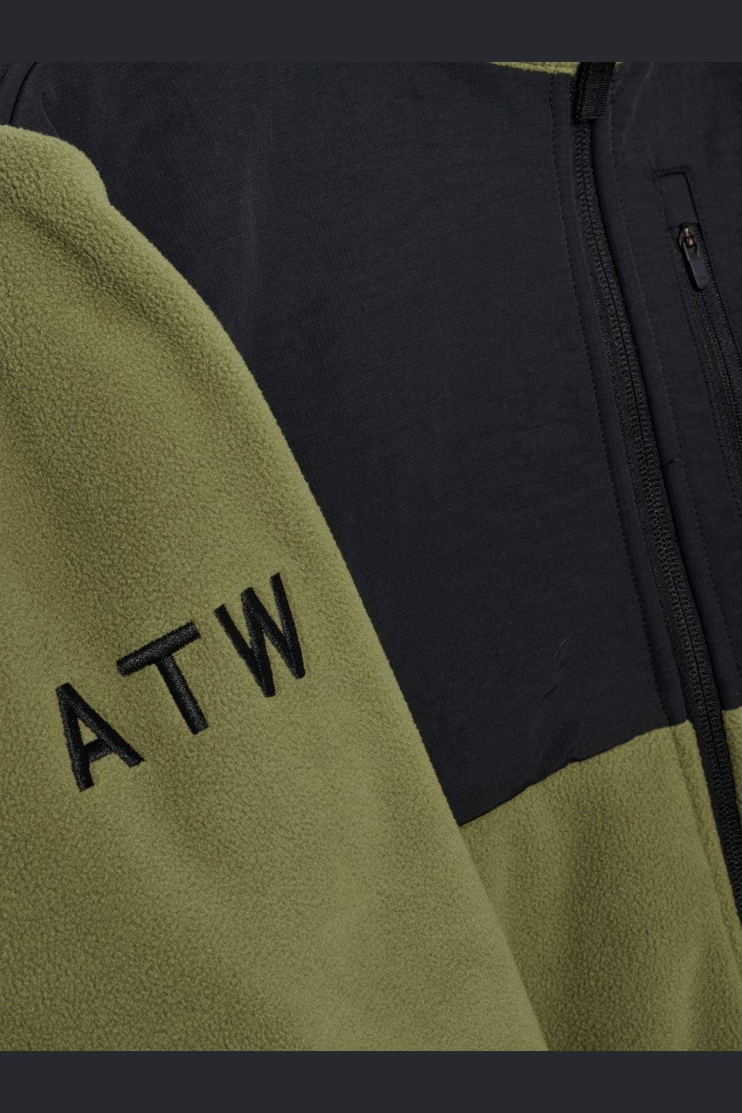 Halo - Blocked Zip Fleece 610209 - 6096 - Olive Drab