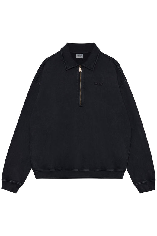 Halo - Boxy Polo Sweat 234449 - 2001 - Black Skjorter 