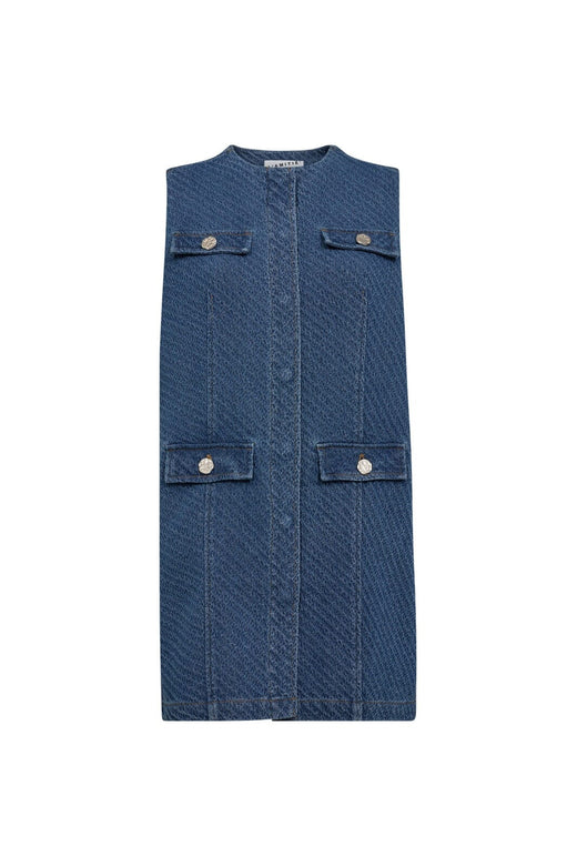 Haute L'Amitié - Bulky Denim Dress HL10138 - Denim Blue