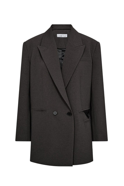 Haute L'Amitié - Emerald Oversize Triangle Blazer HL10463 - Dark Grey